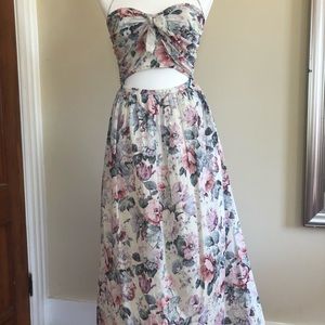 Zimmerman Floral Print Midi Dress
